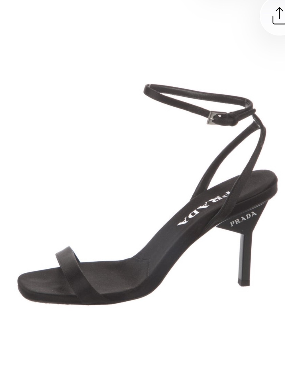 Prada Satin high-heeled sandals